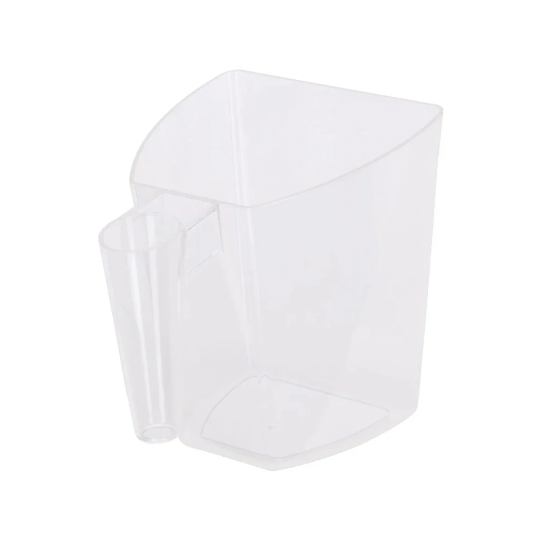 Feed scoop, transparent, clear